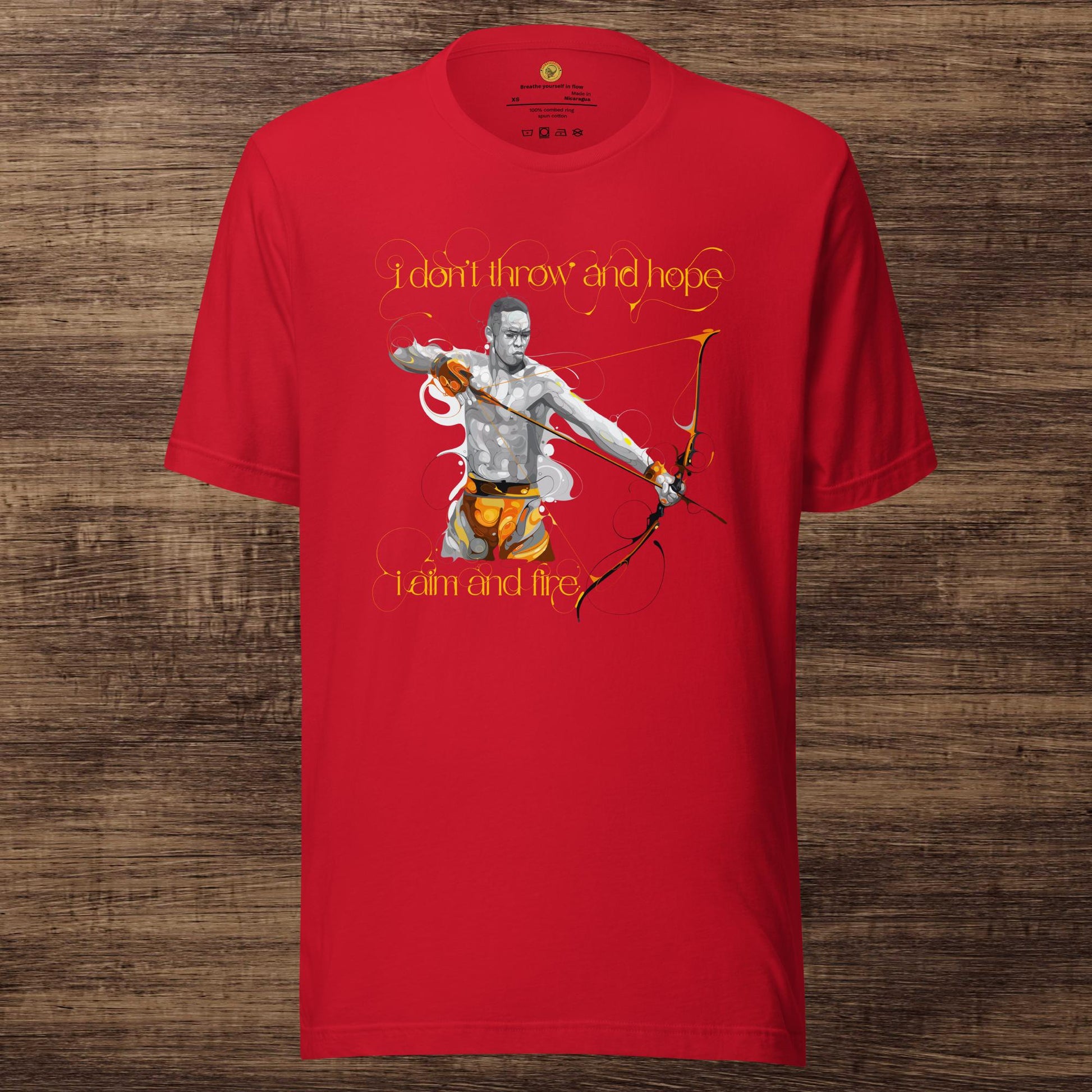 Israel Adesanya shirt red